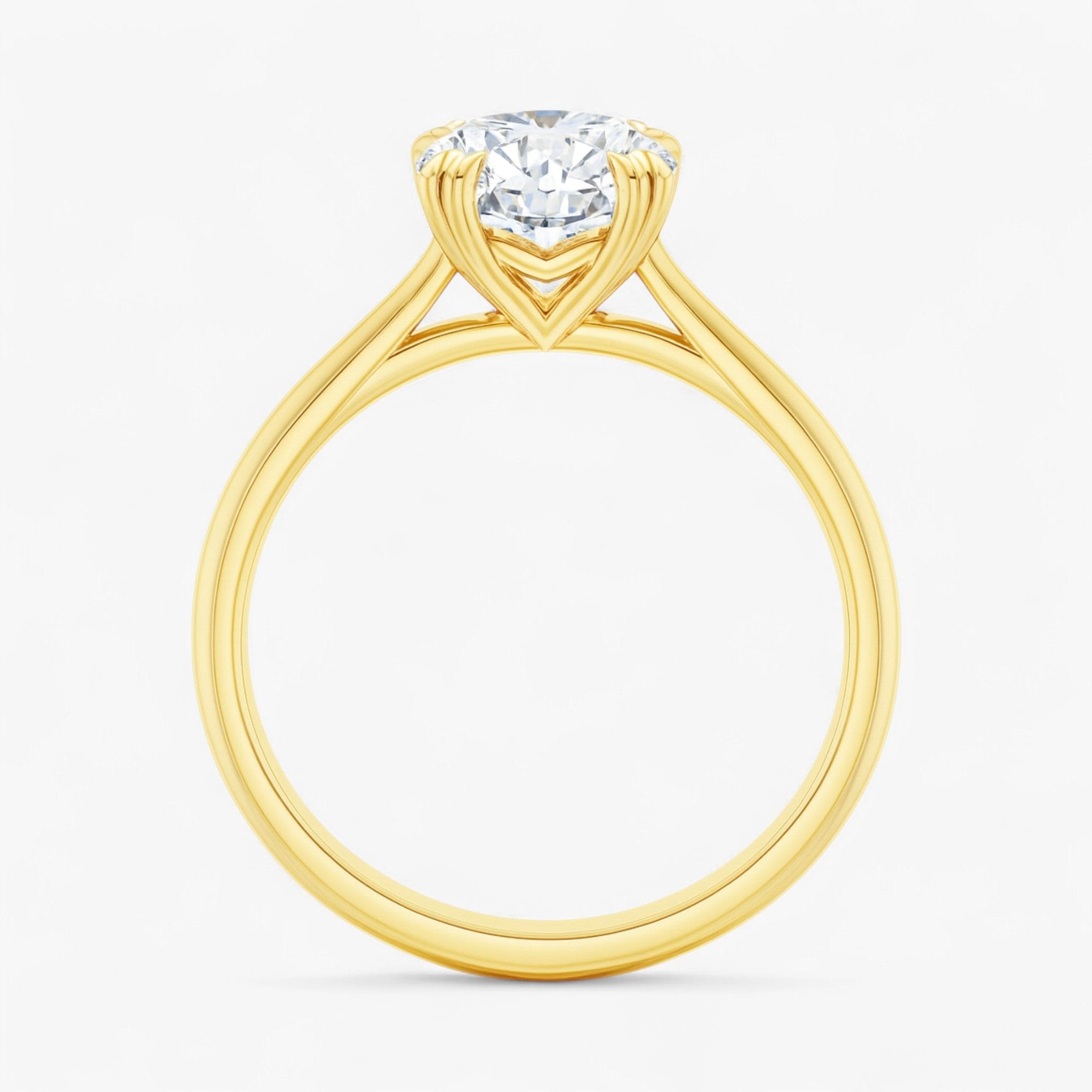 The Double Claw Solitaire Engagement Ring | Round