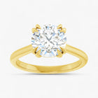 The Double Claw Solitaire Engagement Ring | Round