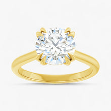 The Double Claw Solitaire Engagement Ring | Round