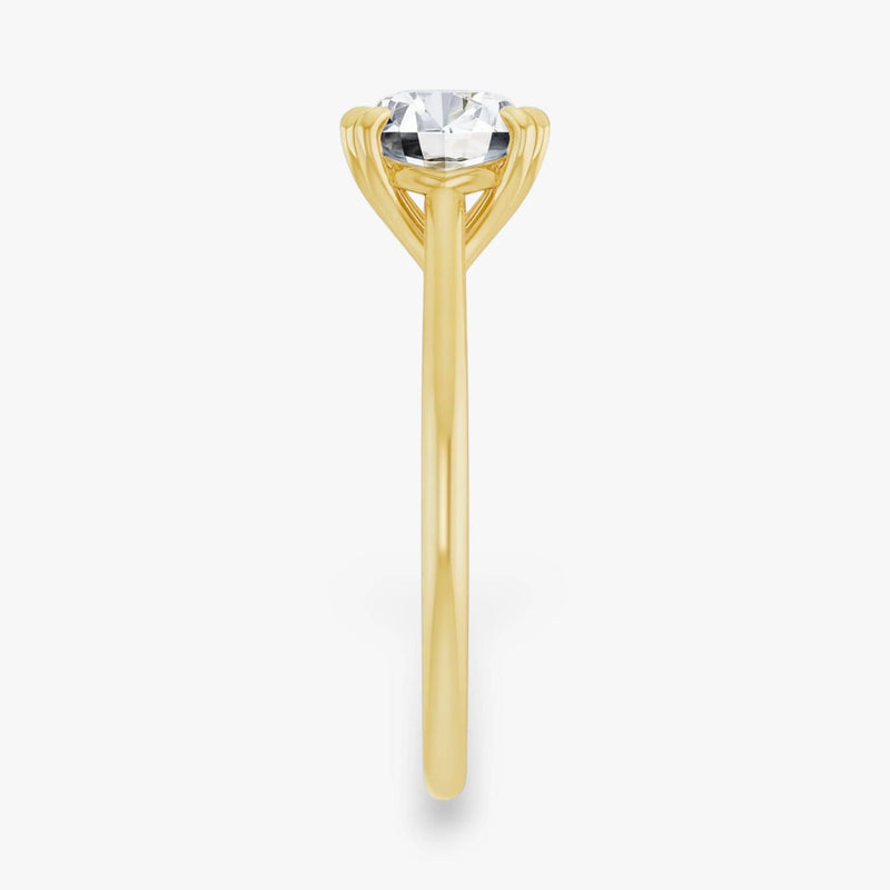 The Double Claw Solitaire Engagement Ring | Round