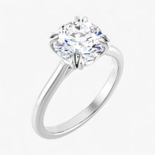 The Double Claw Solitaire Engagement Ring | Round