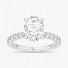 The Classic Pavé Engagement Ring | Oval
