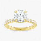 The Classic Pavé Engagement Ring | Cushion