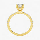 The Classic Pavé Engagement Ring | Cushion