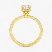 The Classic Pavé Engagement Ring | Cushion