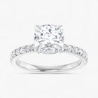 The Classic Pavé Engagement Ring | Cushion
