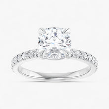 The Classic Pavé Engagement Ring | Cushion