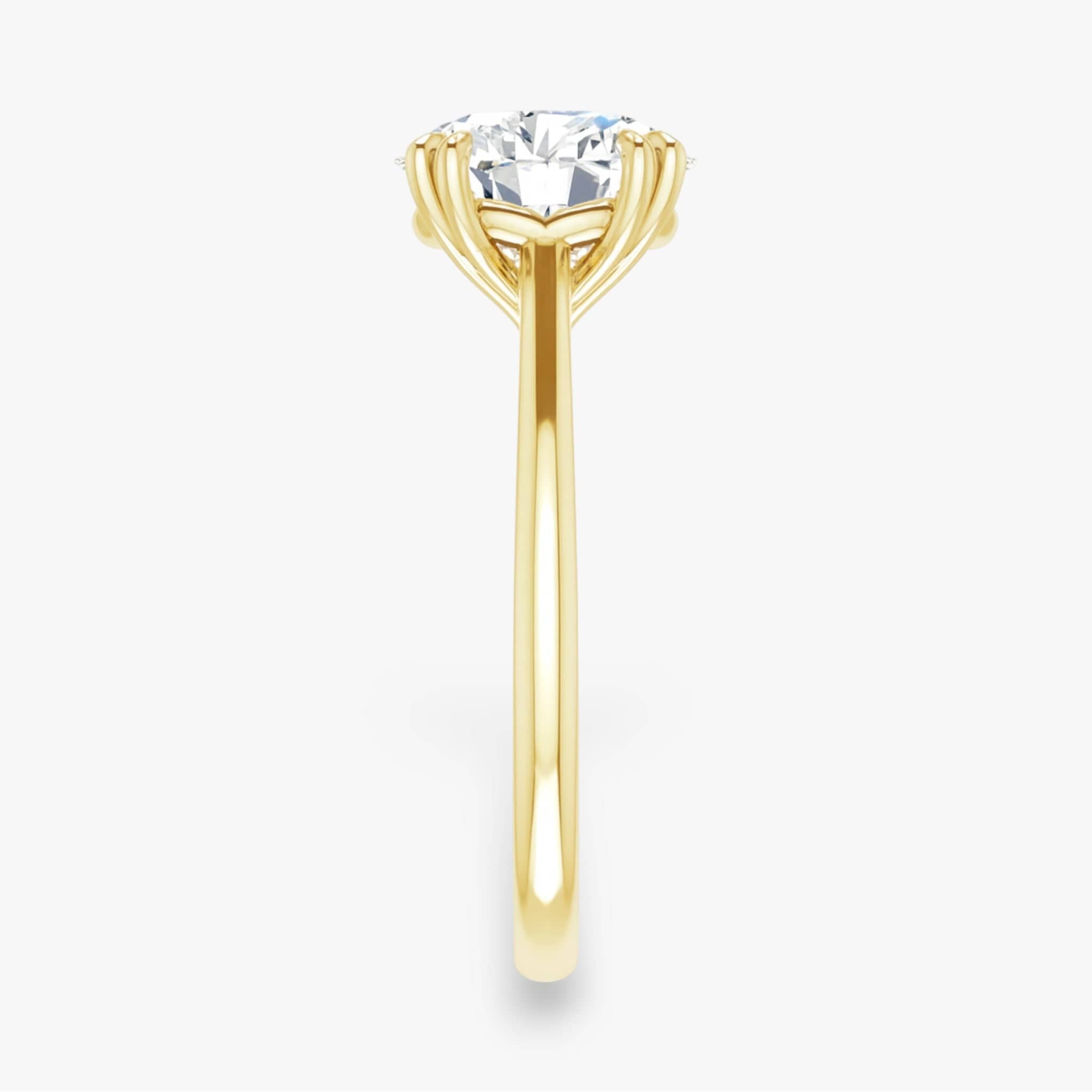 The Double Claw Solitaire Engagement Ring | Oval