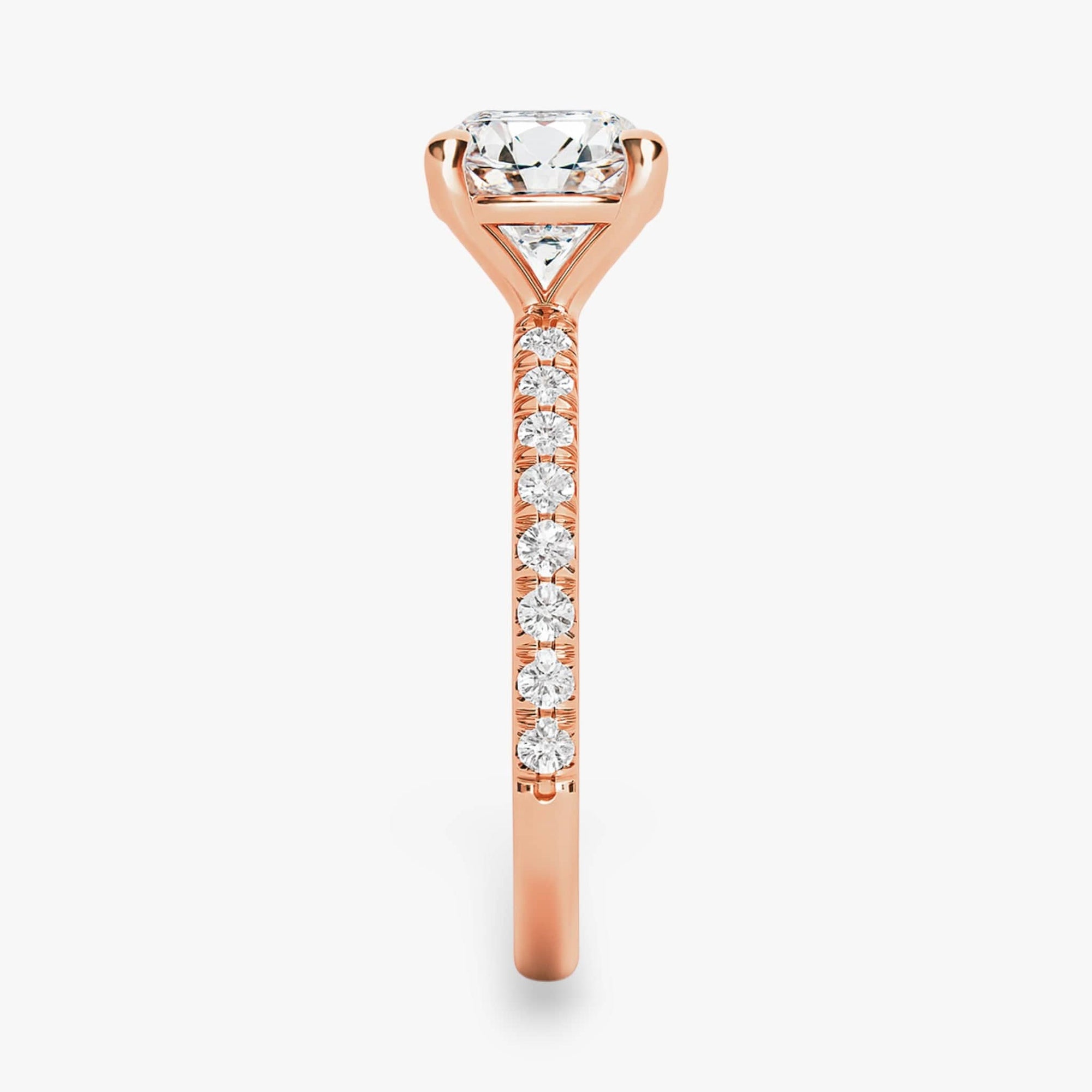 The Classic Pavé Engagement Ring | Cushion