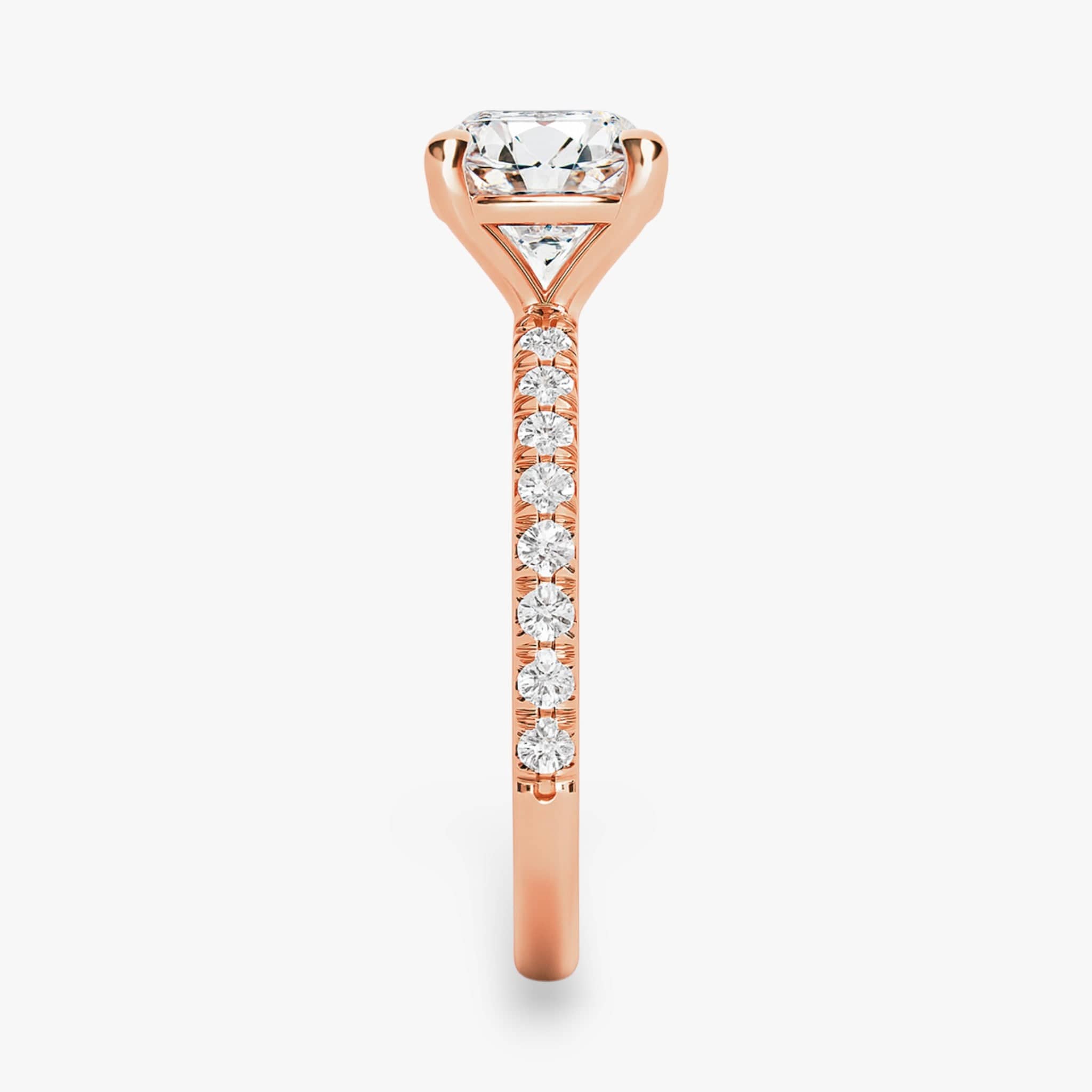 The Classic Pavé Engagement Ring | Cushion