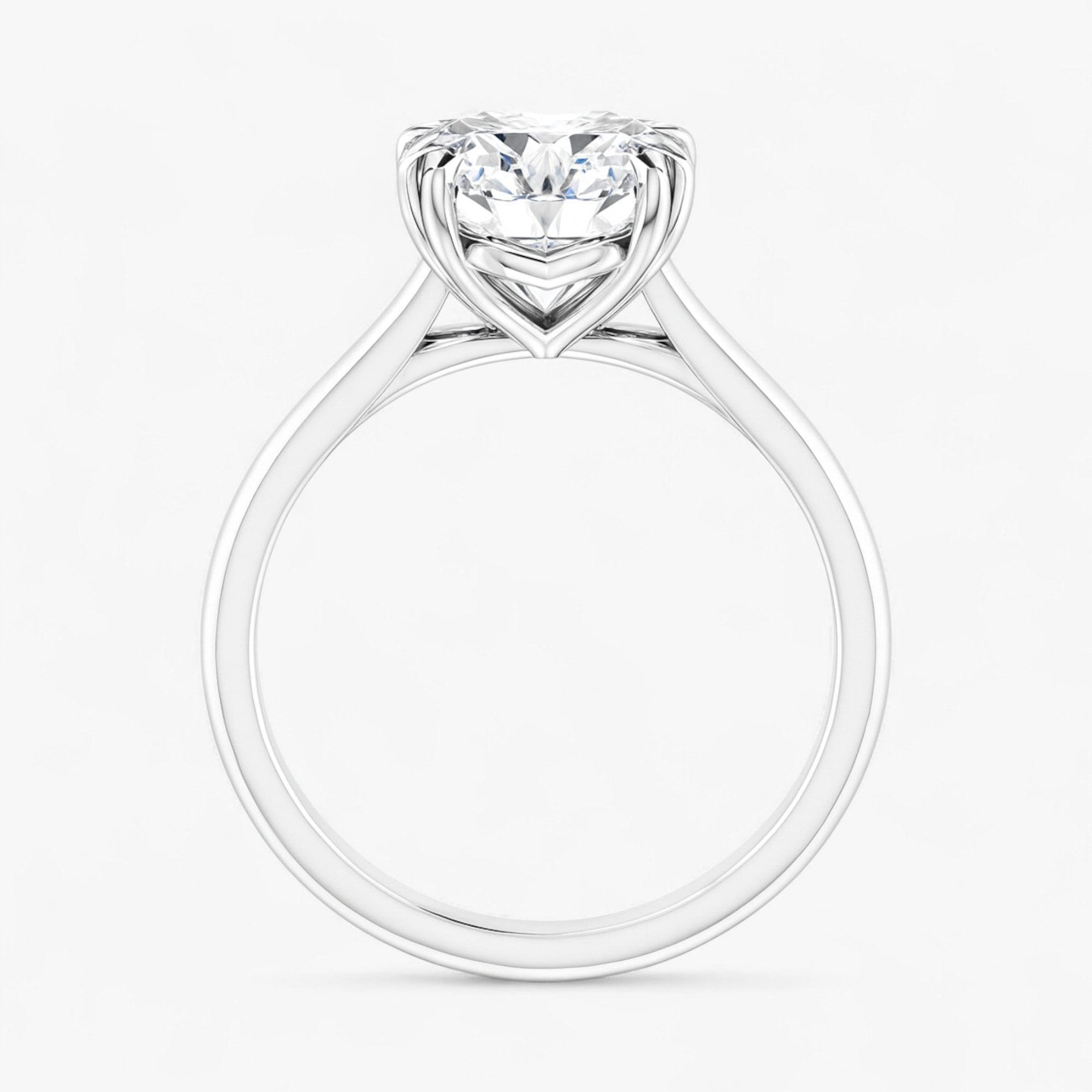 The Double Claw Solitaire Engagement Ring | Oval