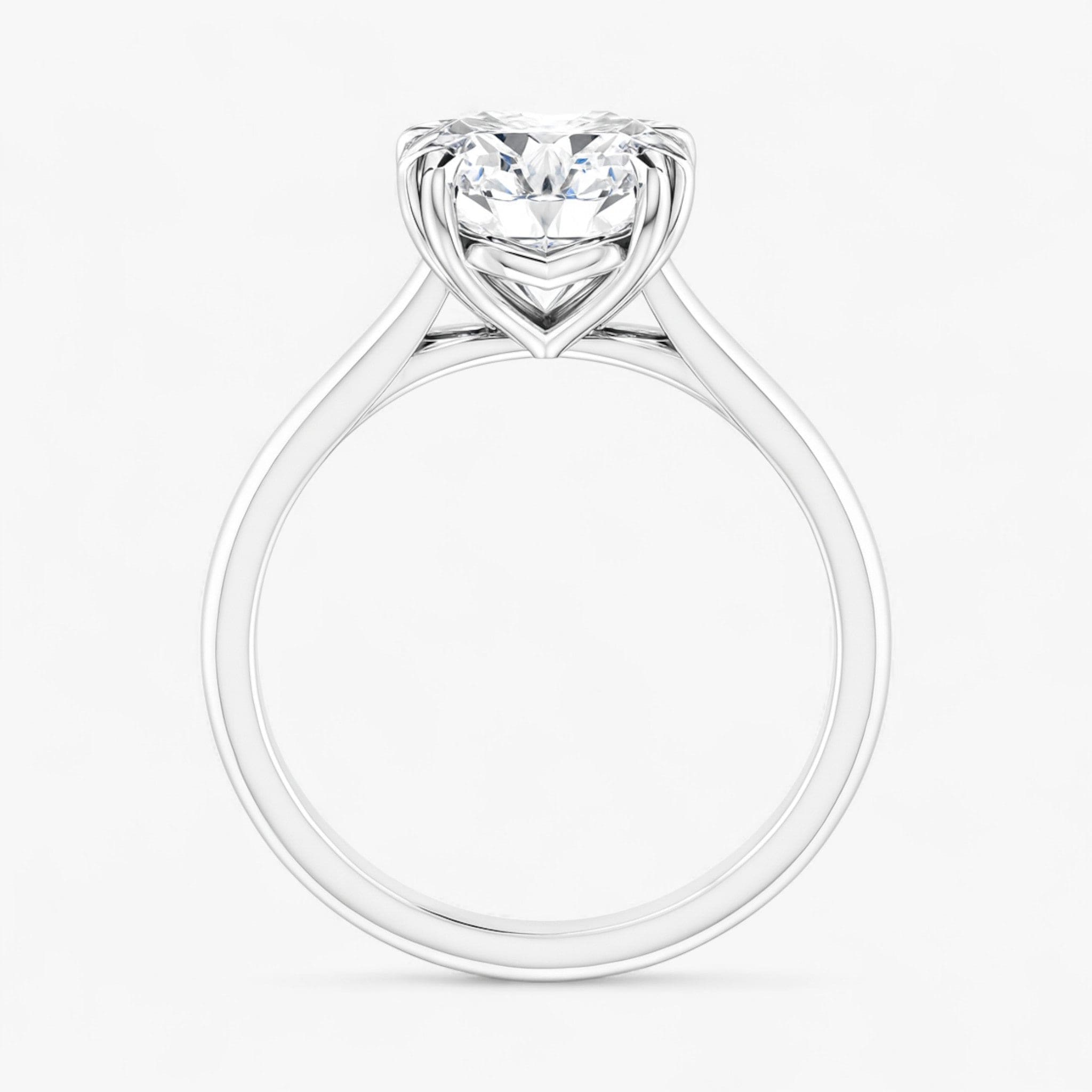 The Double Claw Solitaire Engagement Ring | Oval