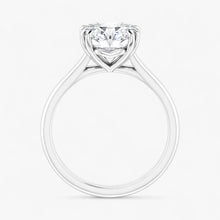 The Double Claw Solitaire Engagement Ring | Oval