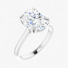 The Double Claw Solitaire Engagement Ring | Oval