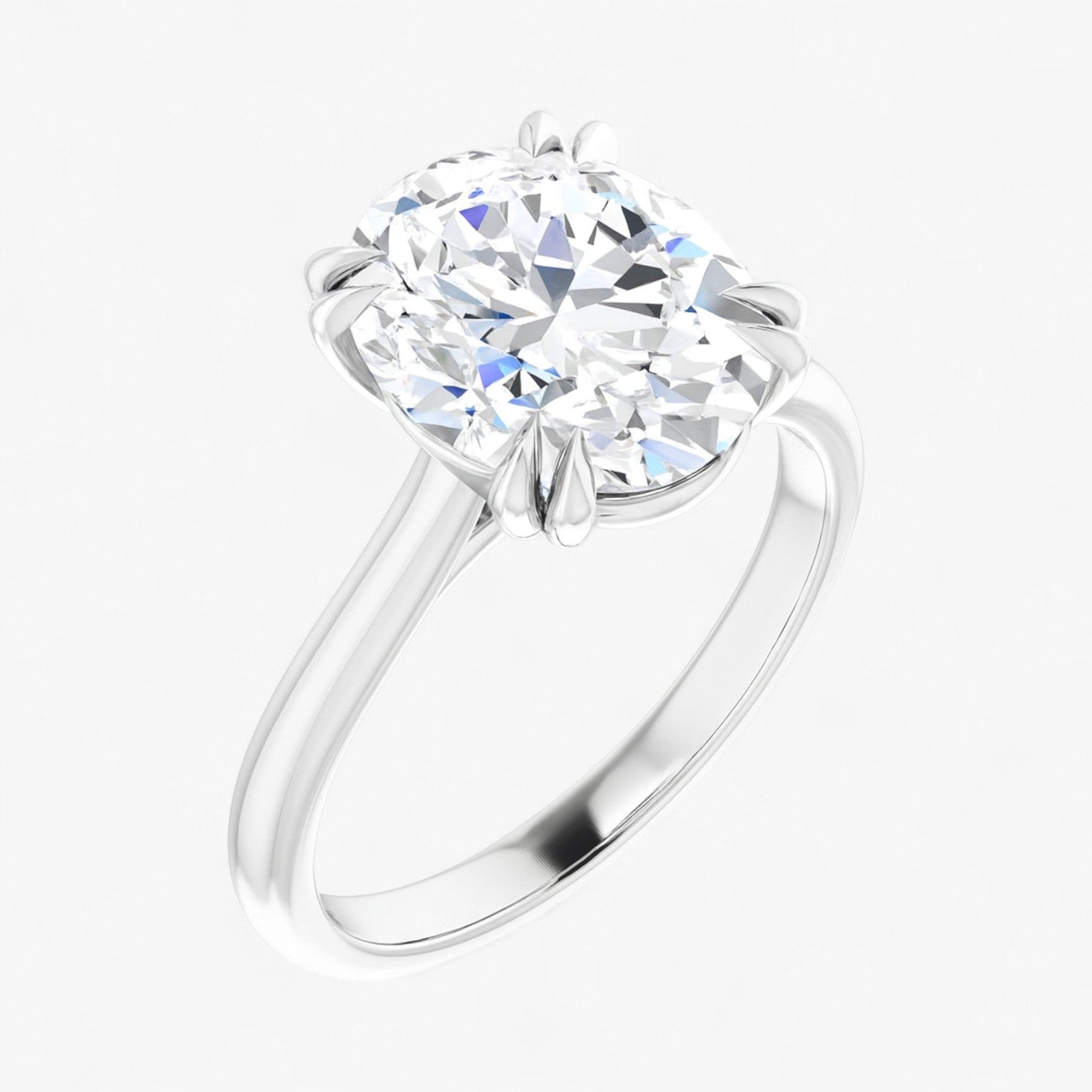 The Double Claw Solitaire Engagement Ring | Oval
