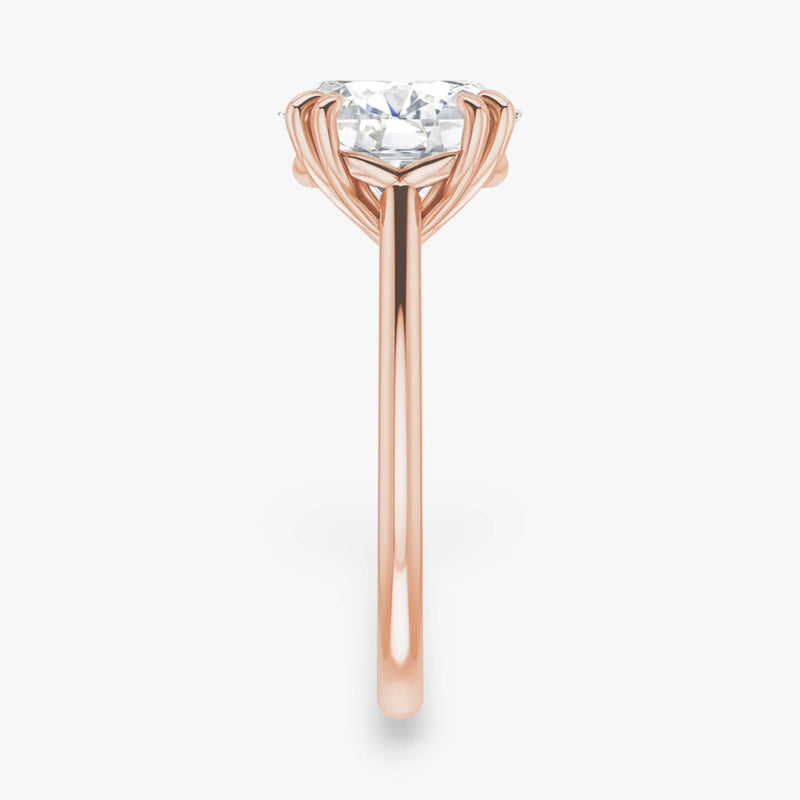 The Double Claw Solitaire Engagement Ring | Oval