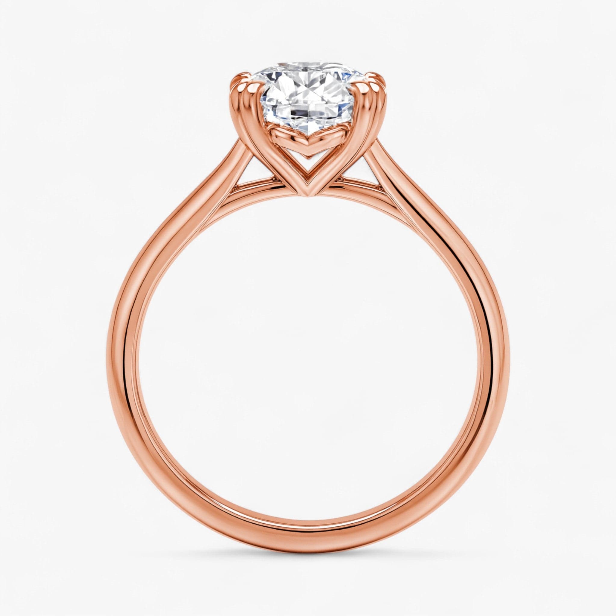 The Double Claw Solitaire Engagement Ring | Round