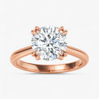 The Double Claw Solitaire Engagement Ring | Round