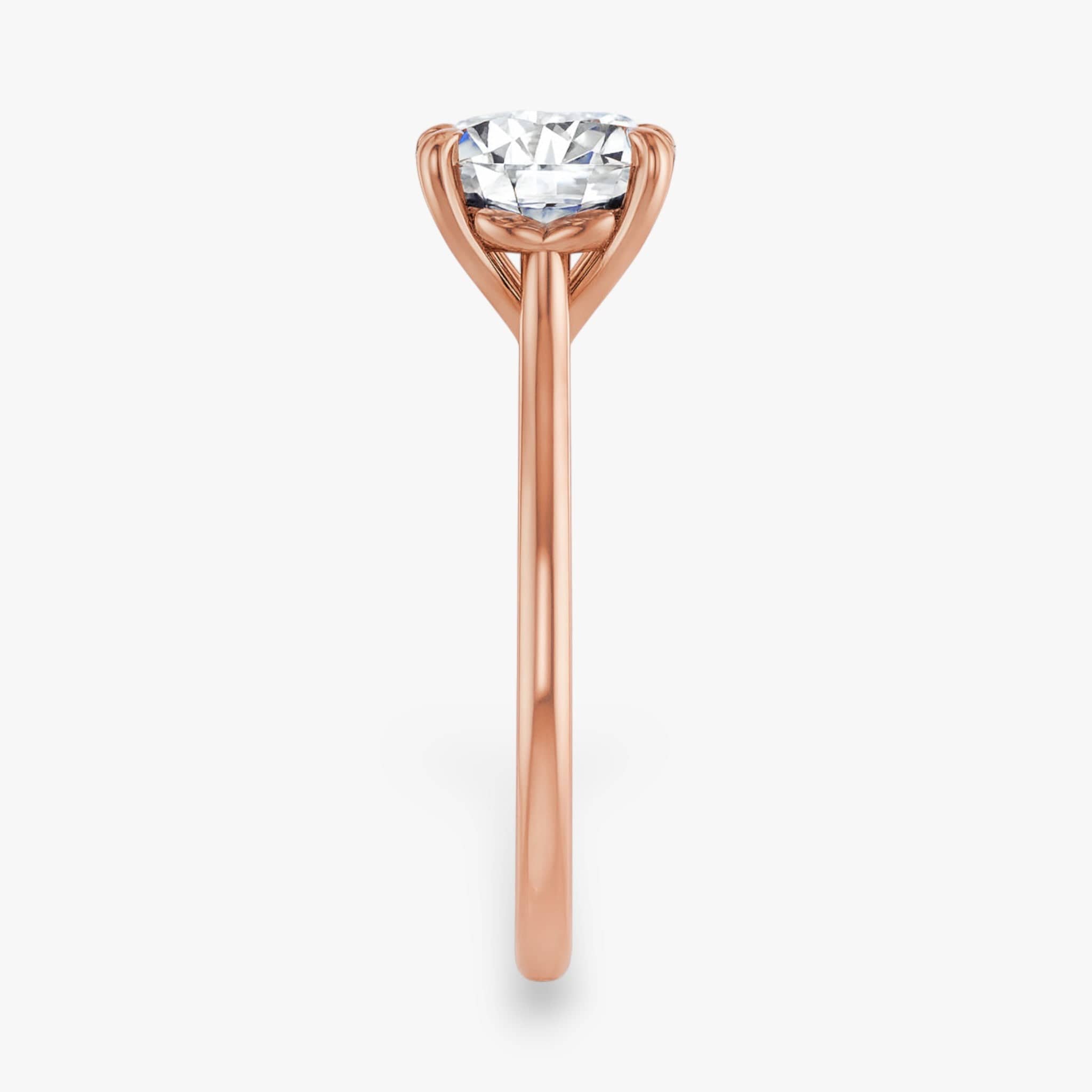 The Double Claw Solitaire Engagement Ring | Round