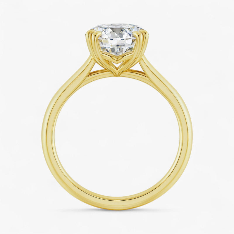 The Double Claw Solitaire Engagement Ring | Emerald