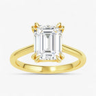 The Double Claw Solitaire Engagement Ring | Emerald