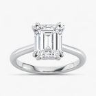 The Double Claw Solitaire Engagement Ring | Emerald