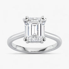The Double Claw Solitaire Engagement Ring | Emerald