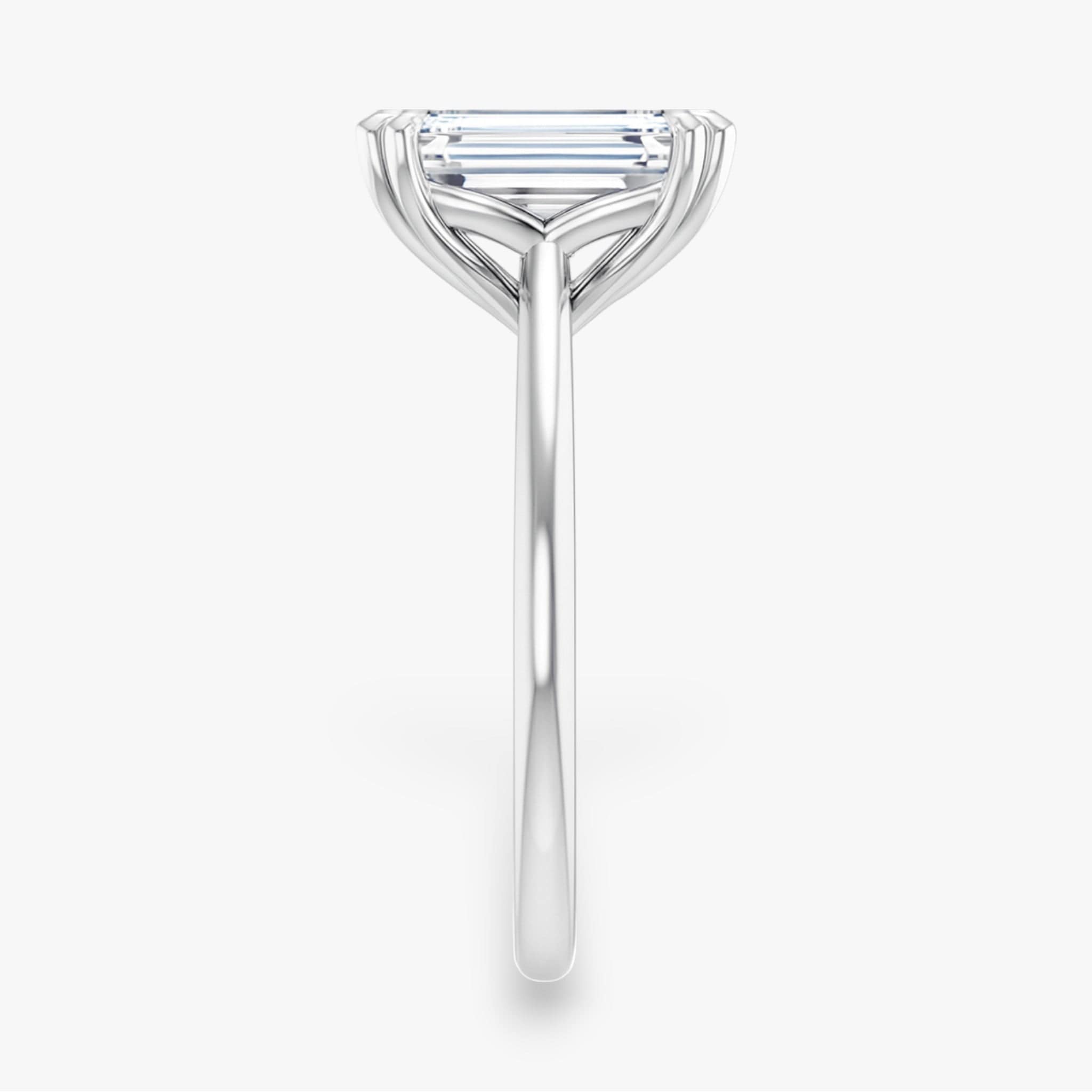 The Double Claw Solitaire Engagement Ring | Emerald