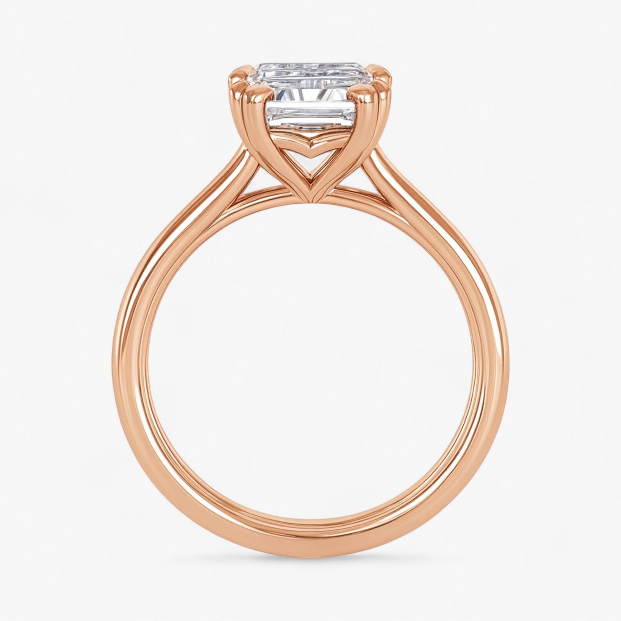 The Double Claw Solitaire Engagement Ring | Emerald
