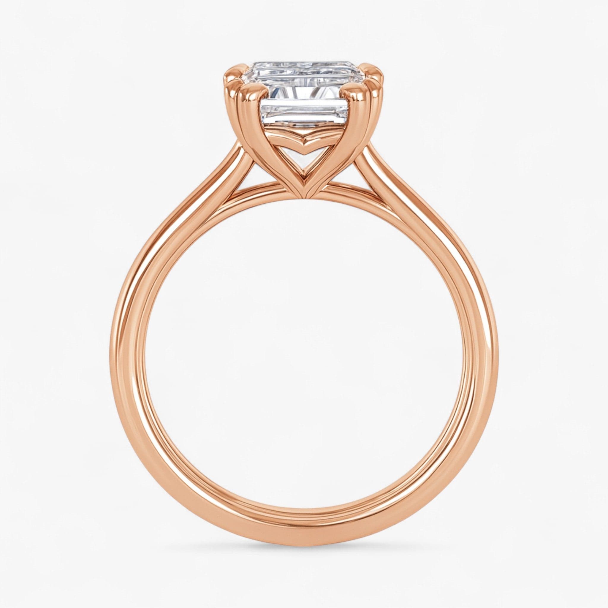 The Double Claw Solitaire Engagement Ring | Emerald