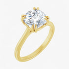 The Double Claw Solitaire Engagement Ring | Cushion