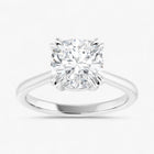 The Double Claw Solitaire Engagement Ring | Cushion