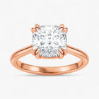 The Double Claw Solitaire Engagement Ring | Cushion