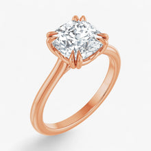The Double Claw Solitaire Engagement Ring | Cushion