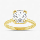The Double Claw Solitaire Engagement Ring | Cushion