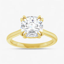 The Double Claw Solitaire Engagement Ring | Cushion
