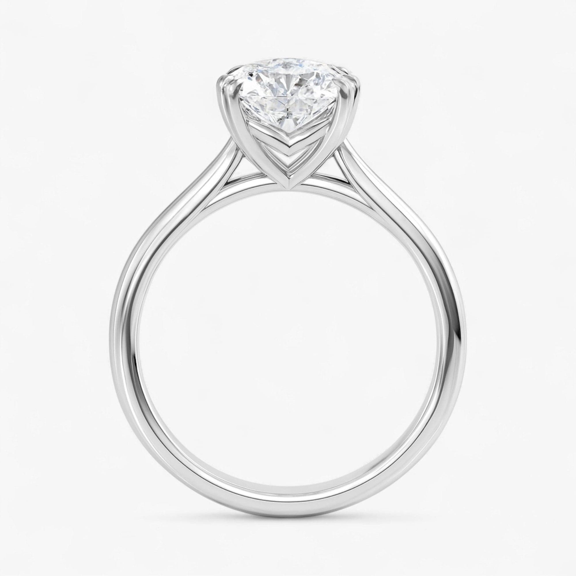 The Double Claw Solitaire Engagement Ring | Cushion