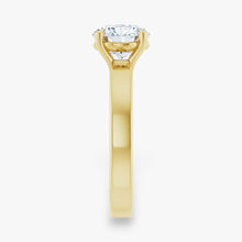 The Cigar Band Solitaire Engagement Ring | Round