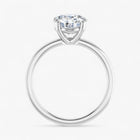 The Cigar Band Solitaire Engagement Ring | Round