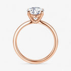 The Cigar Band Solitaire Engagement Ring | Round
