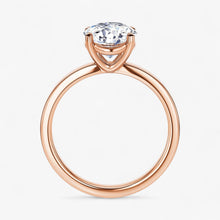 The Cigar Band Solitaire Engagement Ring | Round