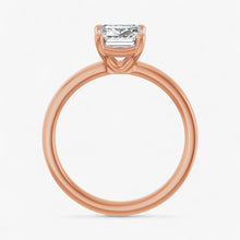 The Cigar Band Solitaire Engagement Ring | Emerald