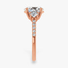 The Iconic 3-Stone Pavé Engagement Ring | Oval