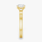 The Cigar Band Solitaire Engagement Ring | Oval