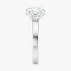 The Cigar Band Solitaire Engagement Ring | Oval