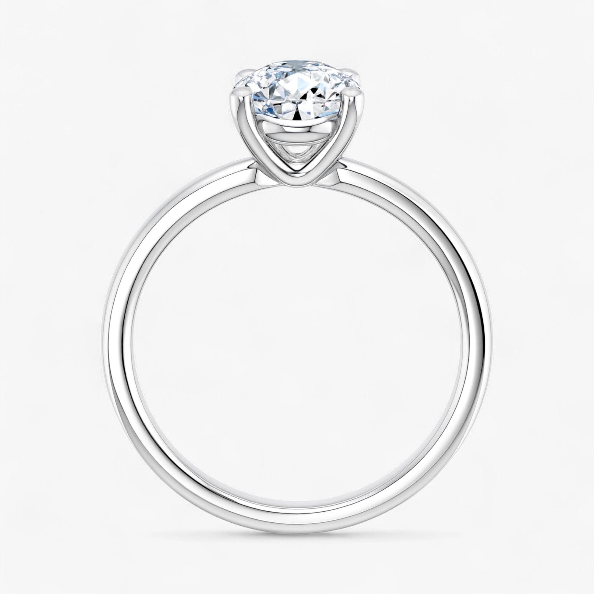 The Cigar Band Solitaire Engagement Ring | Pear