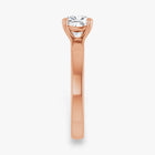 The Cigar Band Solitaire Engagement Ring | Cushion
