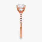The Iconic 3-Stone Pavé Engagement Ring | Cushion