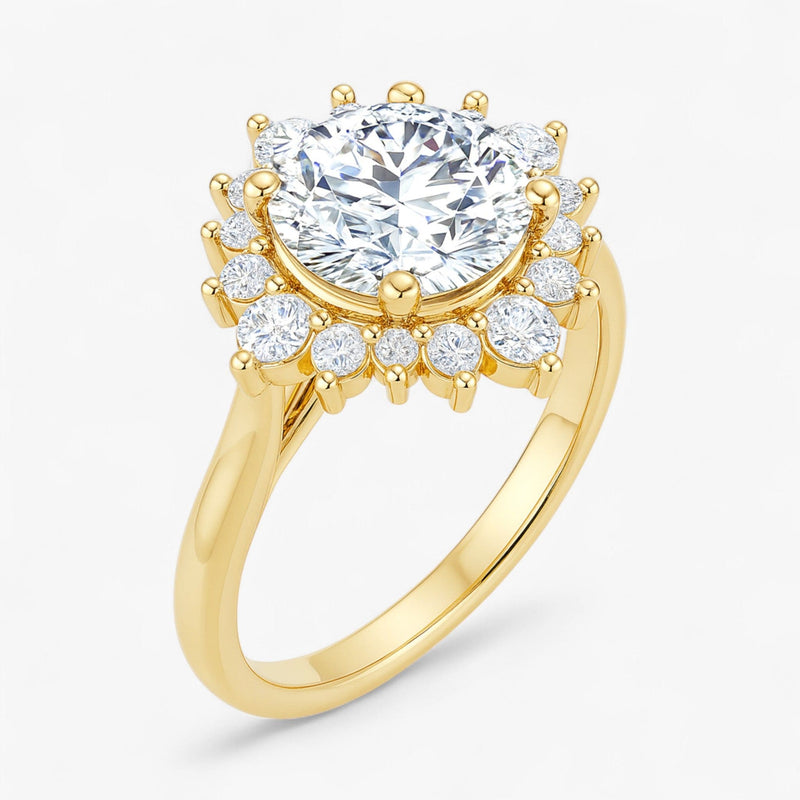 The Royal Halo Engagement Ring | Round