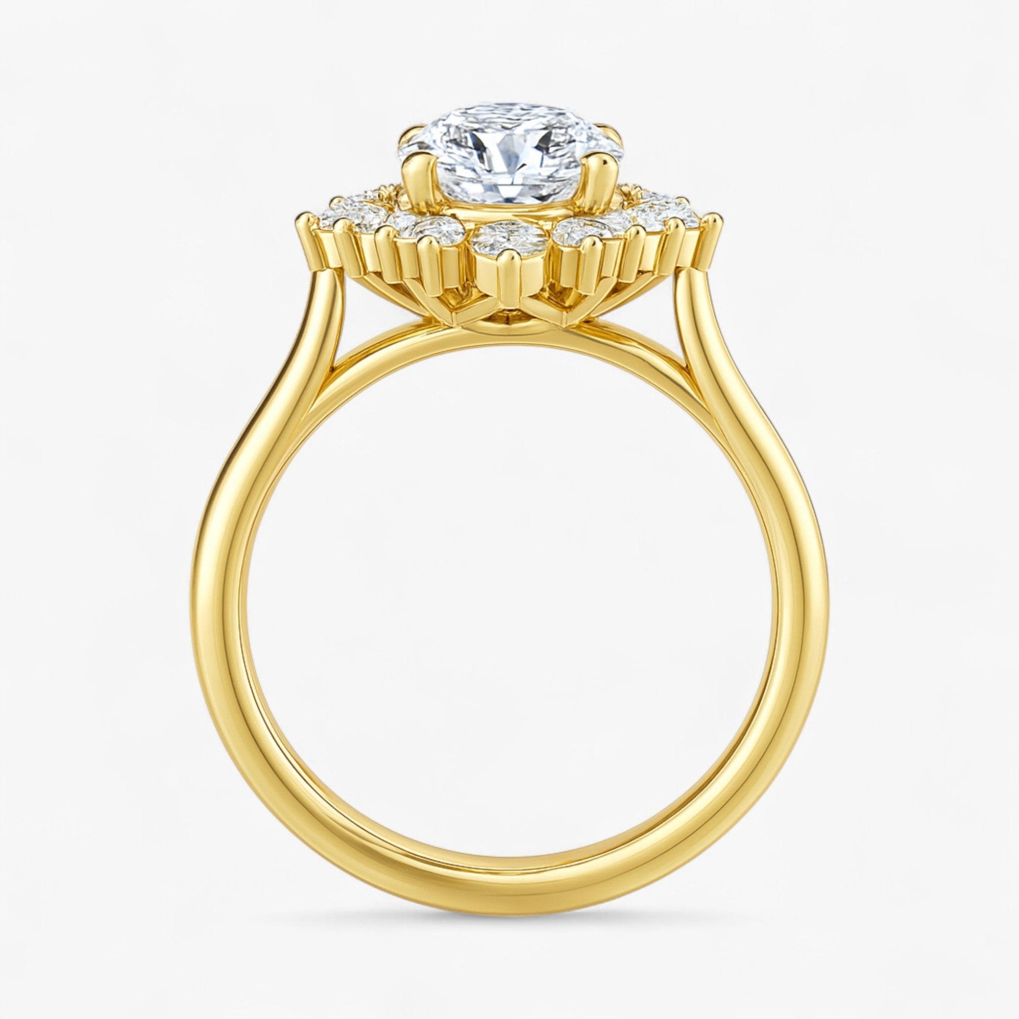 The Royal Halo Engagement Ring | Round